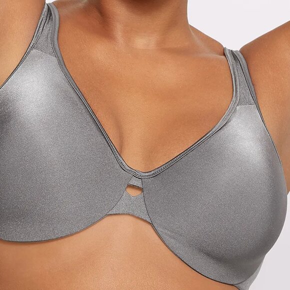 Lilyette by Bali Plunge Into Comfort Minimizer Bra - Silver Lining - Size 38DD - Picture 1 of 10
